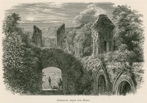 Glastonbury Abbey, Interior, fra vest af Alexander Francis Lydon
