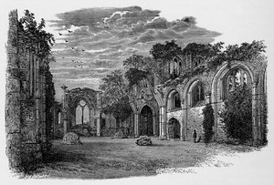 Interiør, Looking East, Netley Abbey, c1880, 1897 af Alexander Francis Lydon