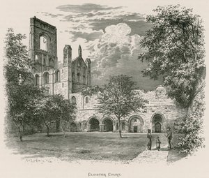 Kirkstall Abbey, Cloister Court af Alexander Francis Lydon