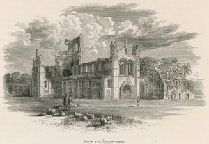 Kirkstall Abbey, fra nordvest af Alexander Francis Lydon