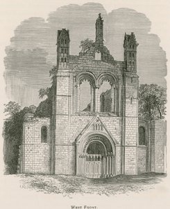 Kirkstall Abbey, West Front af Alexander Francis Lydon