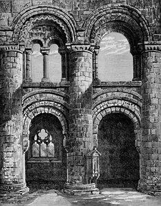 Norman Arches i Nave, Jedburgh Abbey, c1880, 1897 af Alexander Francis Lydon