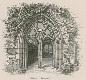Tintern Abbey, Sacristy Doorway af Alexander Francis Lydon