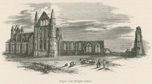 Whitby Abbey, fra nordvest af Alexander Francis Lydon