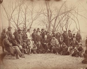 Indianere med regeringsagenter, begyndelsen af 1860