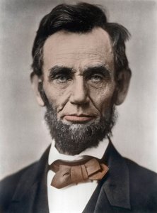 Portræt af Abraham Lincoln - Portræt af Abraham Lincoln (1809-1865) 16. præsident for USA. Foto af Alexander Gardner