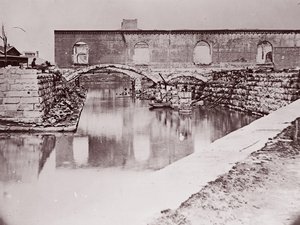 Ruiner nær Canal Basin, Richmond, 1865. af Alexander Gardner