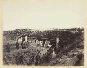 Prædikestolen, Fort Fisher, N.C., januar 1865. af Alexander Gardner