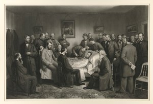Lincoln på sit dødsleje