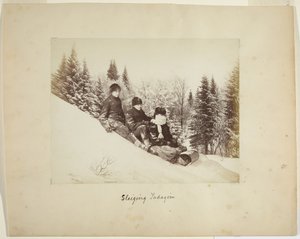 Kælkning, ca. 1873 (albumin print (komposit)) af Alexander Henderson