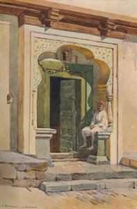 A Doorway, Poona, c1880 1905. af Alexander Henry Hallam Murray