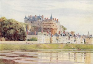 Amboise, slottet (farve litho) af Alexander Henry Hallam Murray