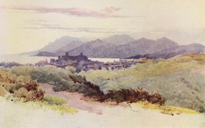 Cannes og Esterel-bjergene (farve litho) af Alexander Henry Hallam Murray