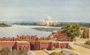 Taj fra fortet, Agra af Alexander Henry Hallam Murray