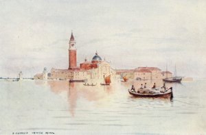 Venedig, San Giorgio (farve litho) af Alexander Henry Hallam Murray