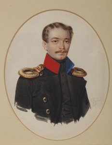 Portræt af Platon Ivanovich Panshin 1817-1863, 1841