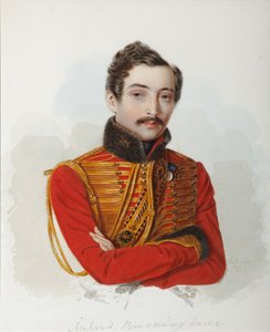 Portræt af Vladimir Dmitrievich Bakaev 1810-1871, 1839
