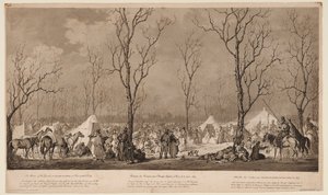 Kosakkernes bivuak på Avenue des Champs-Elysées i Paris marts 1814, 1814