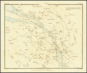 1822 - Alexander Jamieson - Måden at finde de vigtigste stjerner, der er synlige i Storbritannien, ved hjælp af linjemålinger eller triangulering af Alexander Jamieson