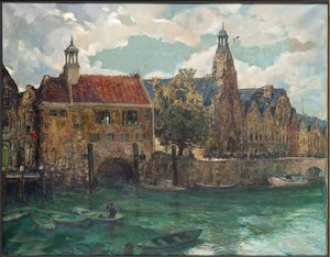 Søndag middag i Rotterdam (olie på lærred) af Alexander Jamieson