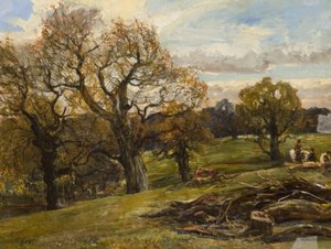 Cadzow Forest, ca. 1860 (olie på lærred)