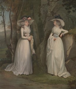 Eleanor og Margaret Ross, mellem 1785 og 1790. af Alexander Nasmyth