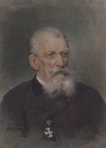 Portræt af kunstneren Pyotr P. Sokolov 1821-1899 af Alexander Nikolaevich Stepanov