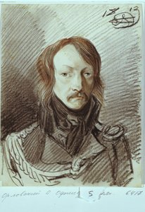 Portræt af Alexei Pavlovich Lanskoy 1789-1855, 1813