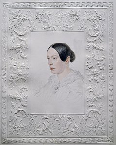 Portræt af Adelaida Alexandrovna Senkovskaya 1800-1858, født baronesse von Rahl, slutningen af ​​1840