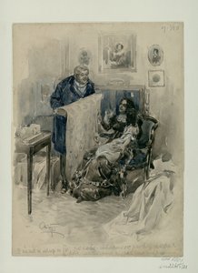 Pierre i familien. Epilog. Illustration til romanen Krig og fred af Leo Tolstoj, 1911-1912.