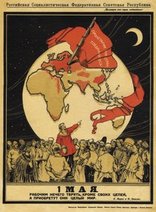 Den 1. maj. Arbejdere har intet at tabe, men de har hele verden at vinde, 1919