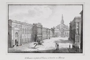 Udsigt over Arsenalet og støberiet i St. Petersborg-serien Udsigt over Sankt Petersborg, 1820