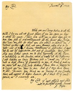 Brev fra Alexander Pope til Charles Montagu, 3. december 1714. af Alexander Pope