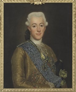 Gustave III roi de Suede - Portræt af kong Gustav III af Sverige (1746-1792), af Roslin, Alexander (1718-1793). Olie på lærred af Alexander Roslin