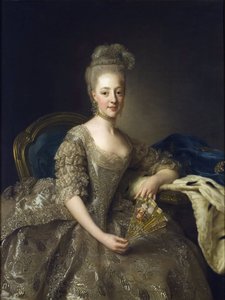 Hedwig-Elisabeth-Charlotte af Schleswig-Holstein-Gottorp - Portræt af Hedwig Elisabeth Charlotte af Holsten Gottorp (1759-1818) - Maleri af Alexander (Alexandre) Roslin (1718-1793) af Alexander Roslin