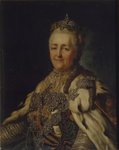 Portræt af kejserinde Catherine II 1729-1796 af Alexander Roslin