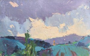 Dramatisk bjerghimmel af Alexander Shandor