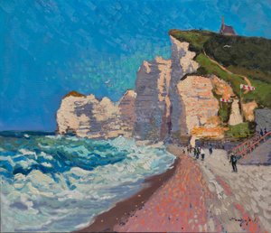 Kystklipperne ved Etretat af Alexander Shandor