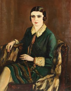 Portræt af Lilya Brik 1891-1978, 1921 af Alexander Silins