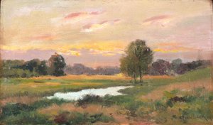 On The Brandywine (olie på lærred) af Alexander Theobald van Laer