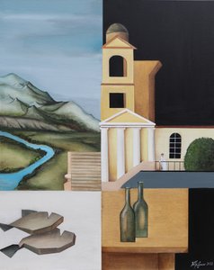 Surrealistisk opdelt komposition af Alexander Trifonov