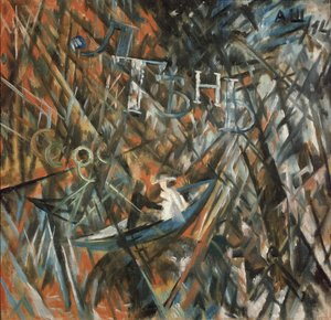 Rayonistisk komposition. Lediggang og skygge, 1914 af Alexander Vasilyevich Shevchenko