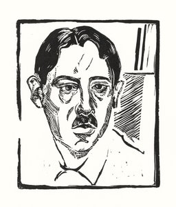 Self-Portrait, 1919dani af Alexander Vasilyevich Shevchenko