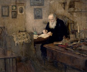 Portræt af Leo Tolstoj