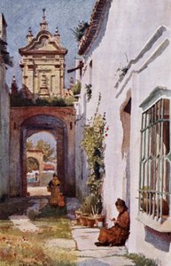 I Sevilla (farve litho)