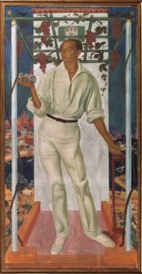 Portræt af den mexicanske kunstner Roberto Montenegro Nervo 1887-1968, 1915