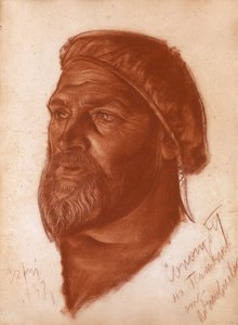 Portræt af arkitekten Leonid Romanovich Sologub 1884-1956, 1933