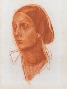 Portræt af ballerinaen Anna Pavlova 1881-1931, ca. 1924