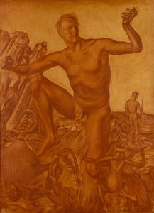 Portræt af sangeren Fyodor Shalyapin 1873-1938, 1917