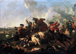 Scene fra slaget ved Poltava